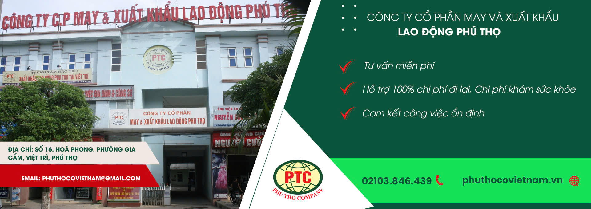 Công Ty Cổ Phần May Và Xuất Khẩu Lao Động Phú Thọ